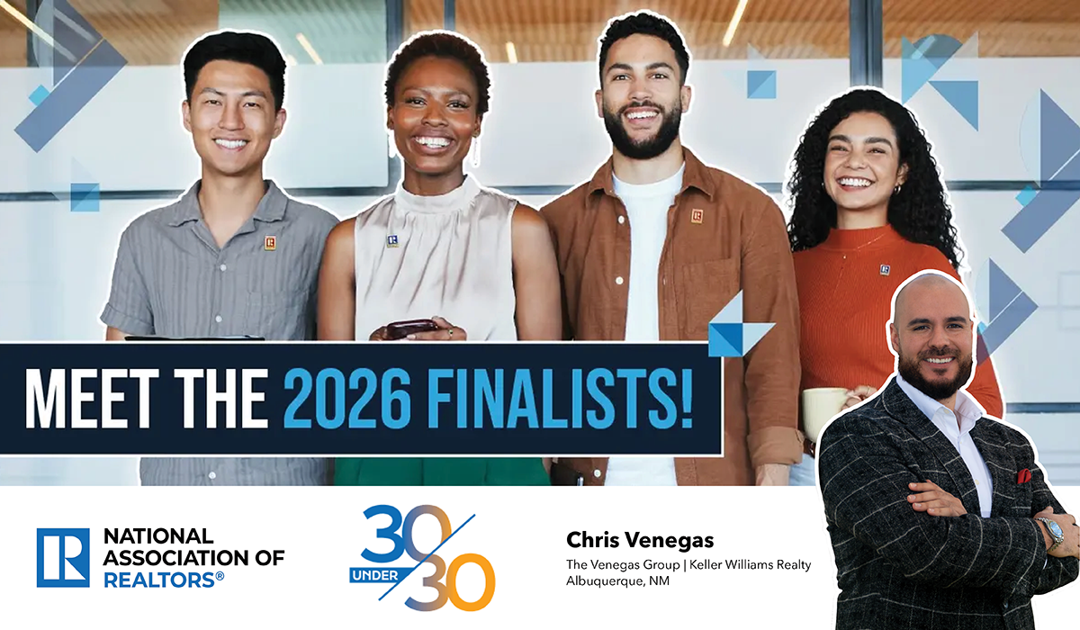 Chris Venegas Named Finalist for NAR 30 Under 30
