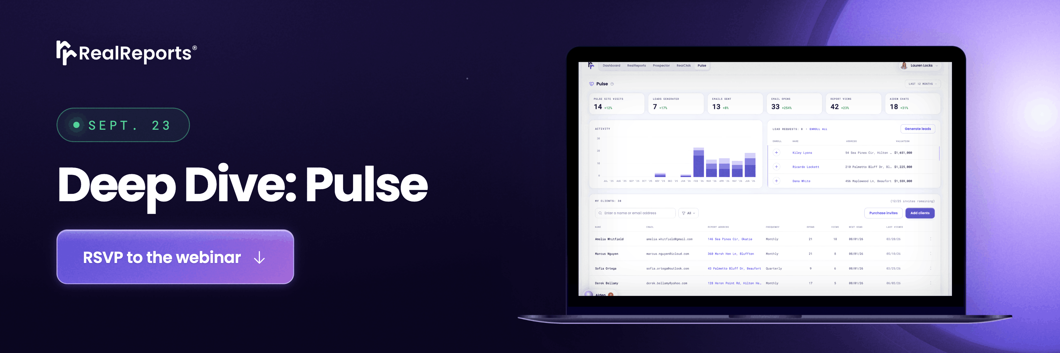 RealReports Webinar: Pulse Deep Dive on 9/23