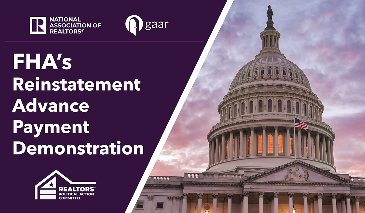 NAR Submits Comments Supporting FHA’s Reinstatement Advance Payment Demonstration