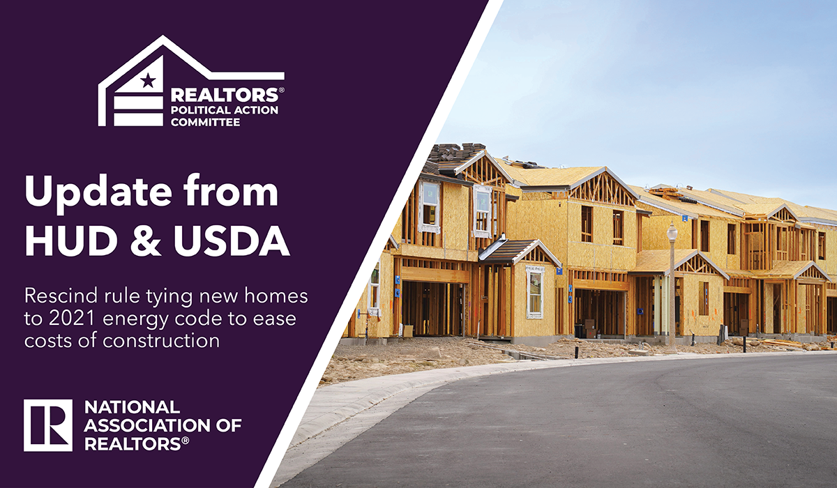 HUD, USDA Rescind Rule Tying New Homes to 2021 Energy Code