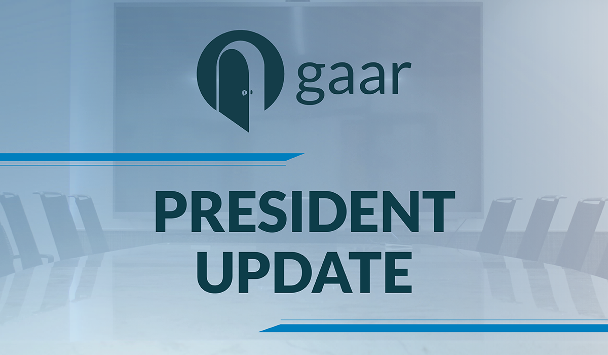 GAAR President Update - February