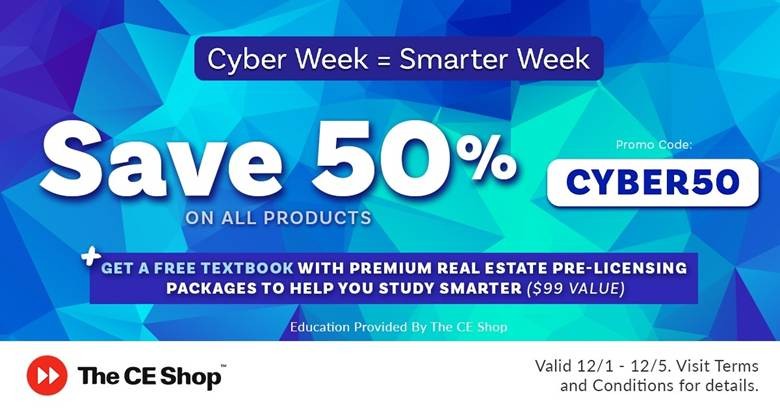 Cyber Week: Save 50% at the CE Shop