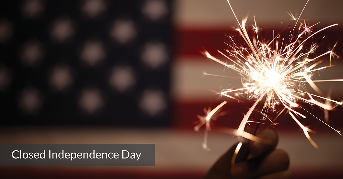 Closed on Friday, July 4th