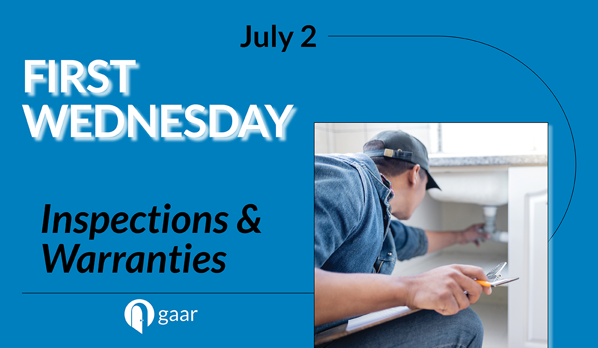 Inspections & Warranties on Wednesday, July 2nd