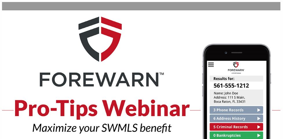 FOREWARN Tips & Tricks: March 19th