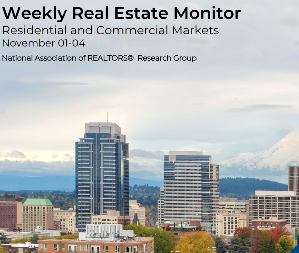 Weekly Real Estate Monitor: November 1st-4th, 2021