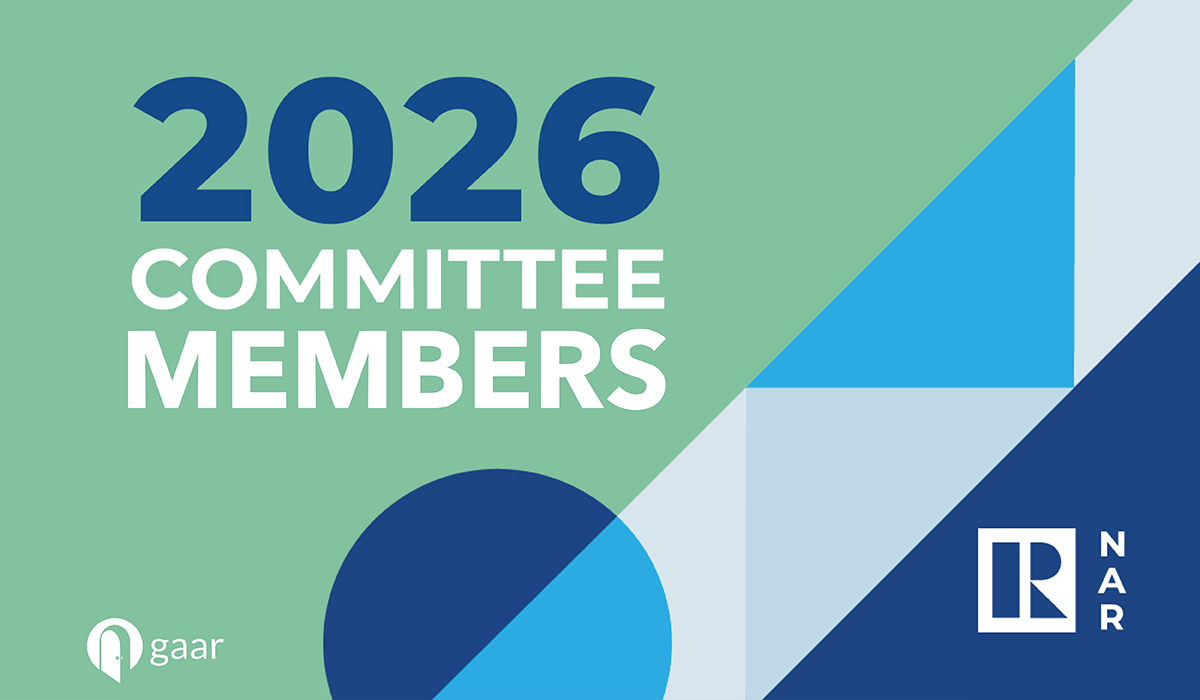 Congratulations GAAR Members Appointed to 2026 NAR Committees!