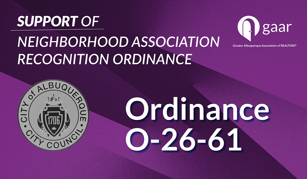 GAAR Urges Mayor to Sign Neighborhood Association Ordinance O-26-61