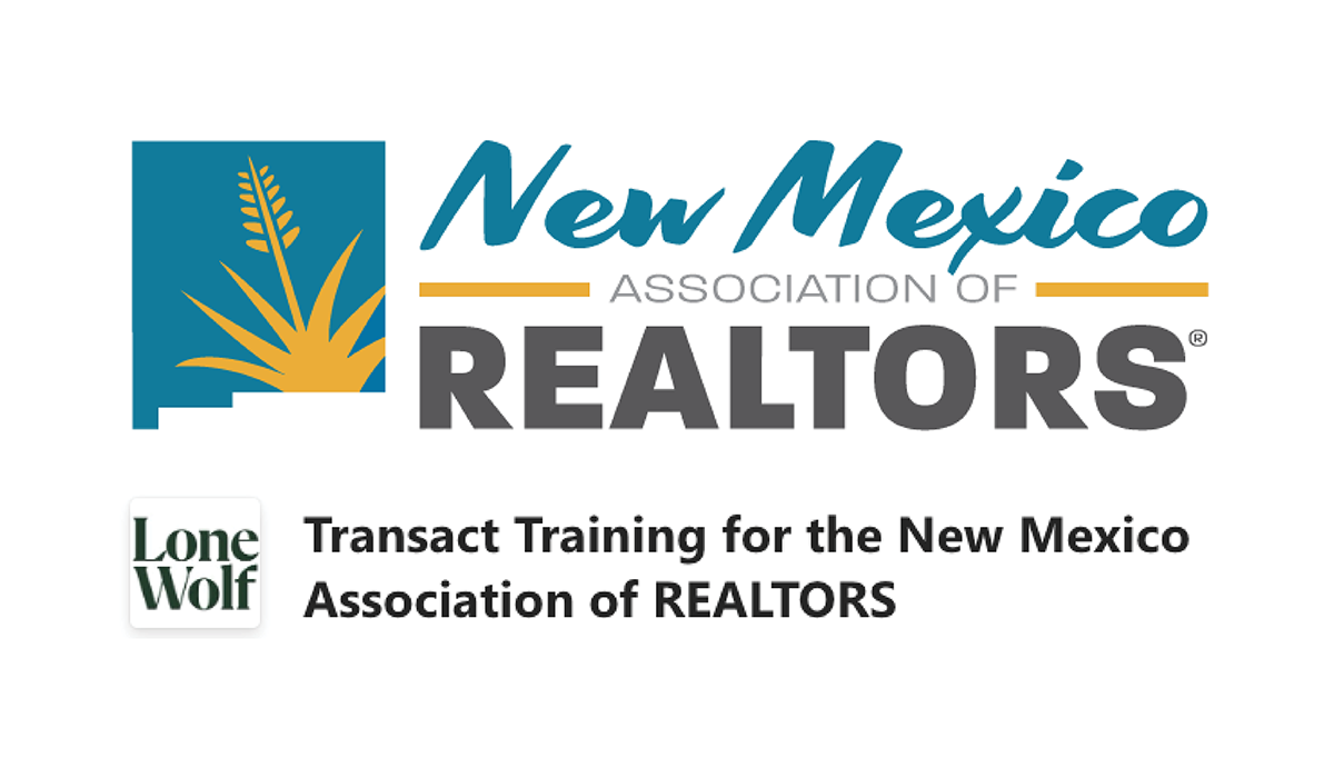 NMAR Webinar: LONE WOLF TRAINING FOR TRANSACT