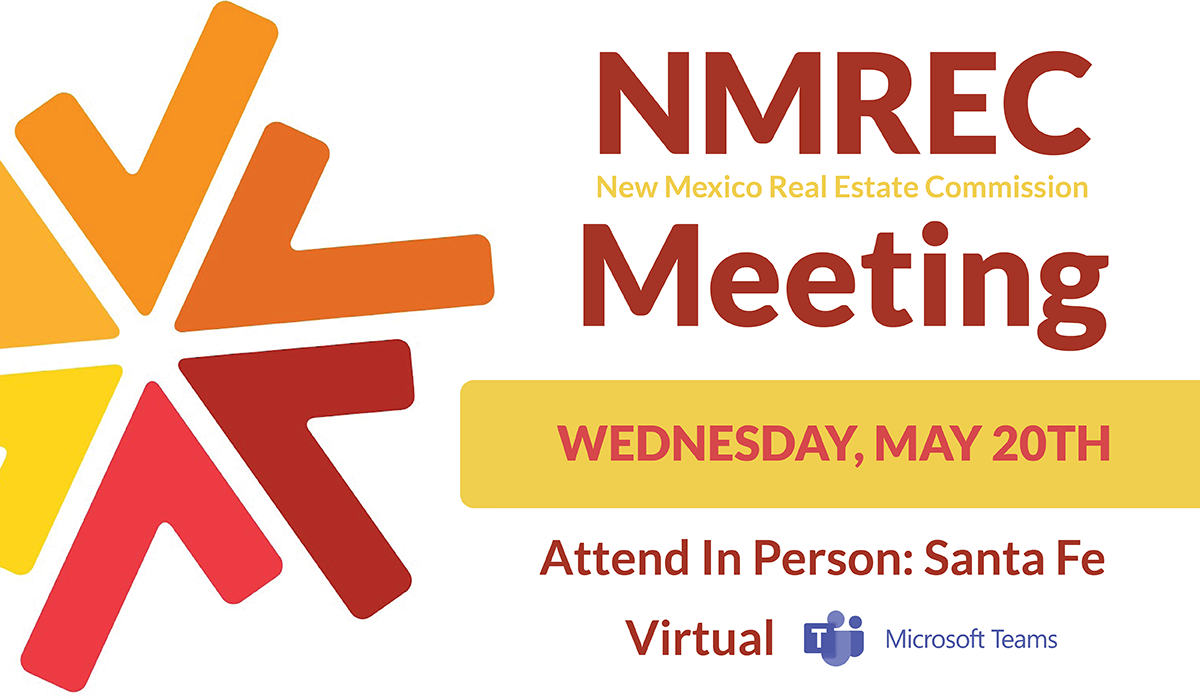 Next NMREC 2026 Meeting on Wed, May 20th