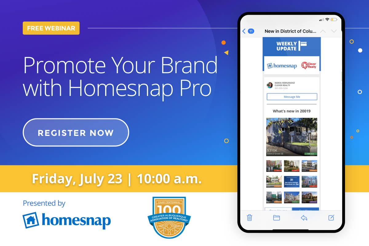 Promote Your Brand With Homesnap Pro