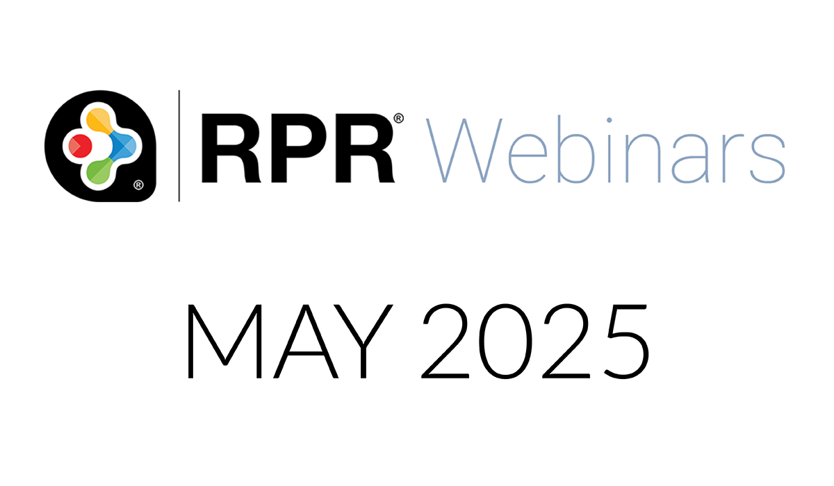 Free RPR Webinars in May