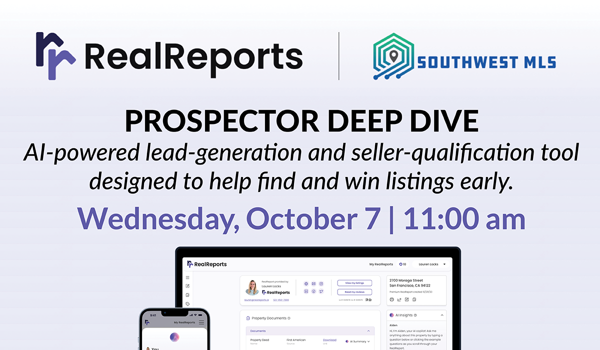 Real Reports Webinar: Prospector Deep Dive