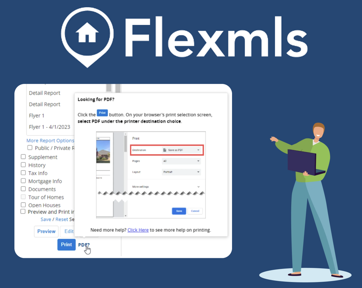 SWMLS Tip: Flex change in how you save PDFs