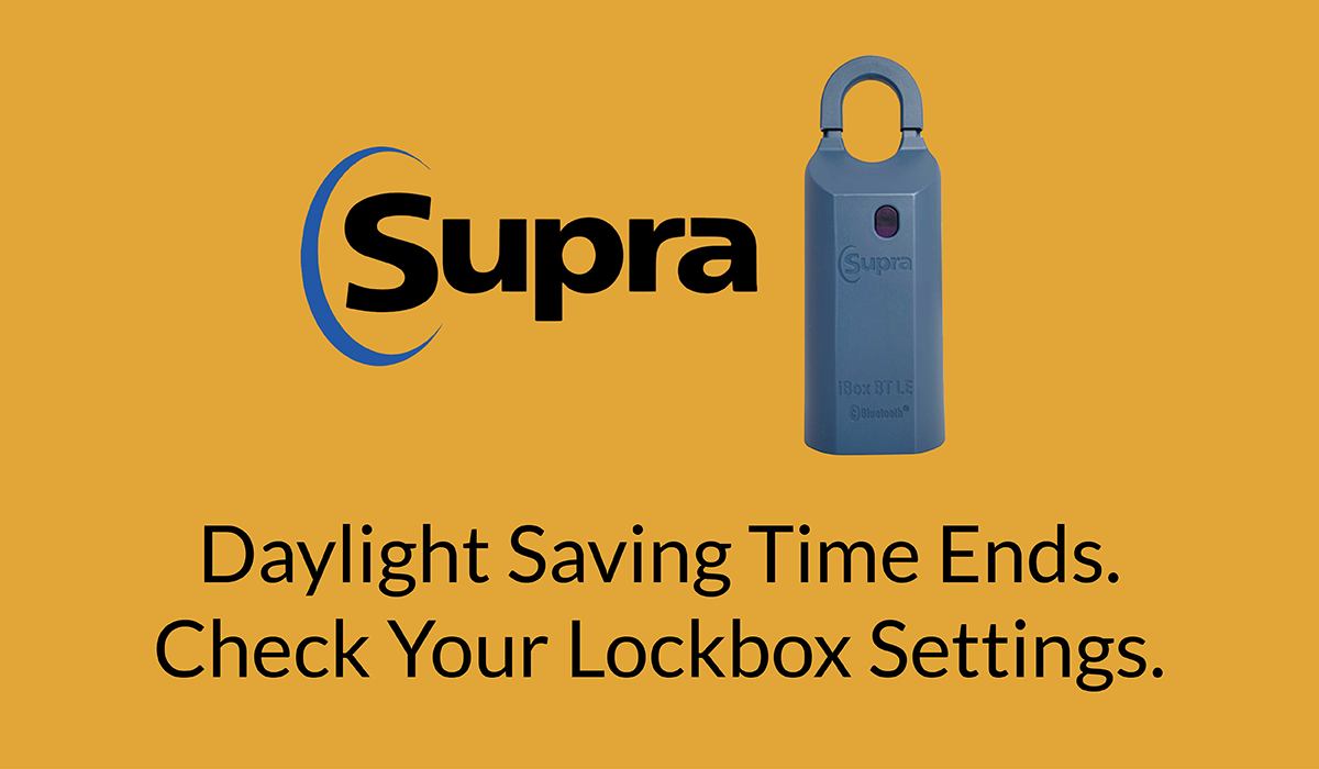 Fall Back November 1: Check Your Supra Lockbox Access Hours