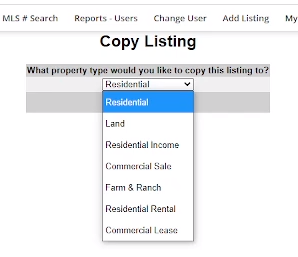 Use the Flexmls “copy” function across any property type!
