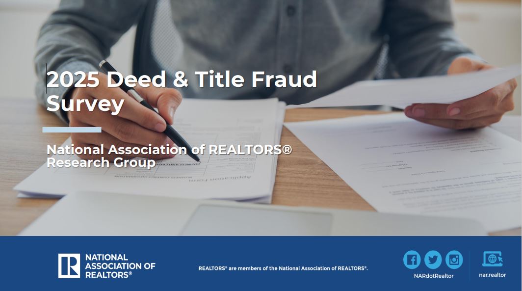NAR Survey: 2025 Deed & Title Fraud