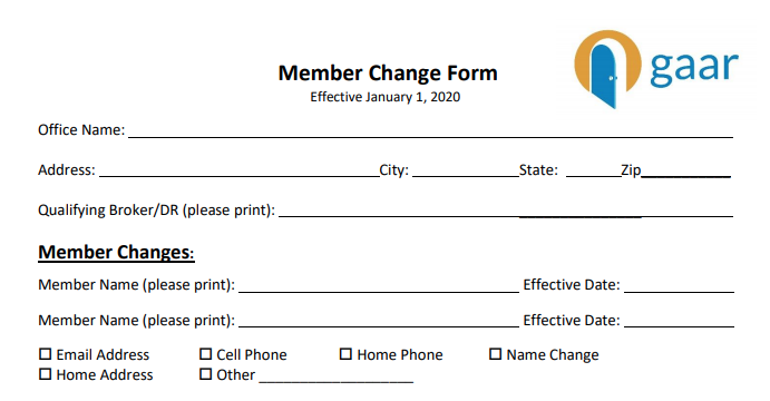 Forms Library for GAAR & SWMLS