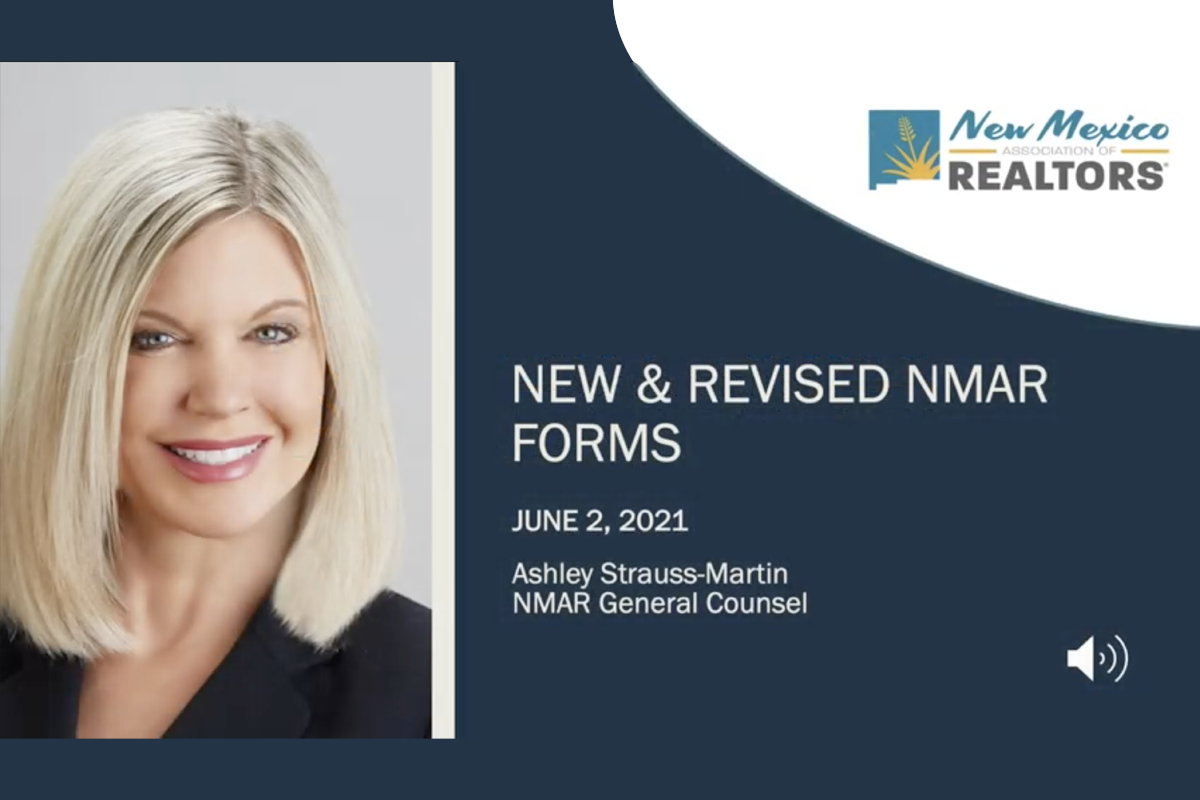 NMAR Forms Update: June 2021