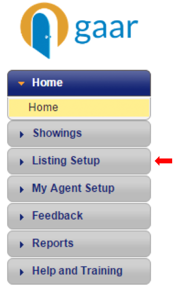 ShowingTime: Listing Setup