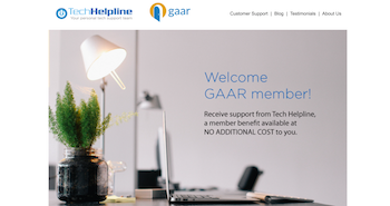 Tech Helpline offers GAAR Members Unlimited FREE Live Tech Support